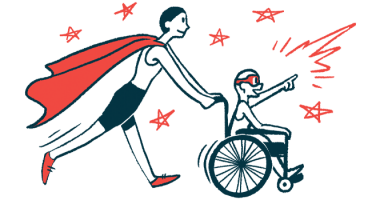 rare disease clinical trial participants | Cold Agglutinin Disease News | Illustration of woman in cape pushing child in wheelchair