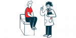 myelodysplastic syndrome | Cold Agglutinin Disease News | blood disorder | illustration of doctor talking to patient