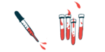 CAD Diagnosis | Cold Agglutinin News | Hevylite | illustration of blood in syringe and test tubes