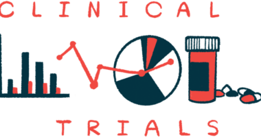 A bar graph, a pie graph and a bottle of an oral prescription medication are sandwiched between the words 