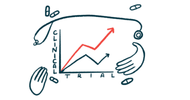 A stethoscope and hands frame a graph labeled 