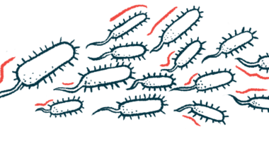 An illustration shows multiple microscopic bacteria.