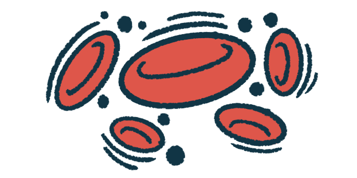 Healthy red blood cells are shown.